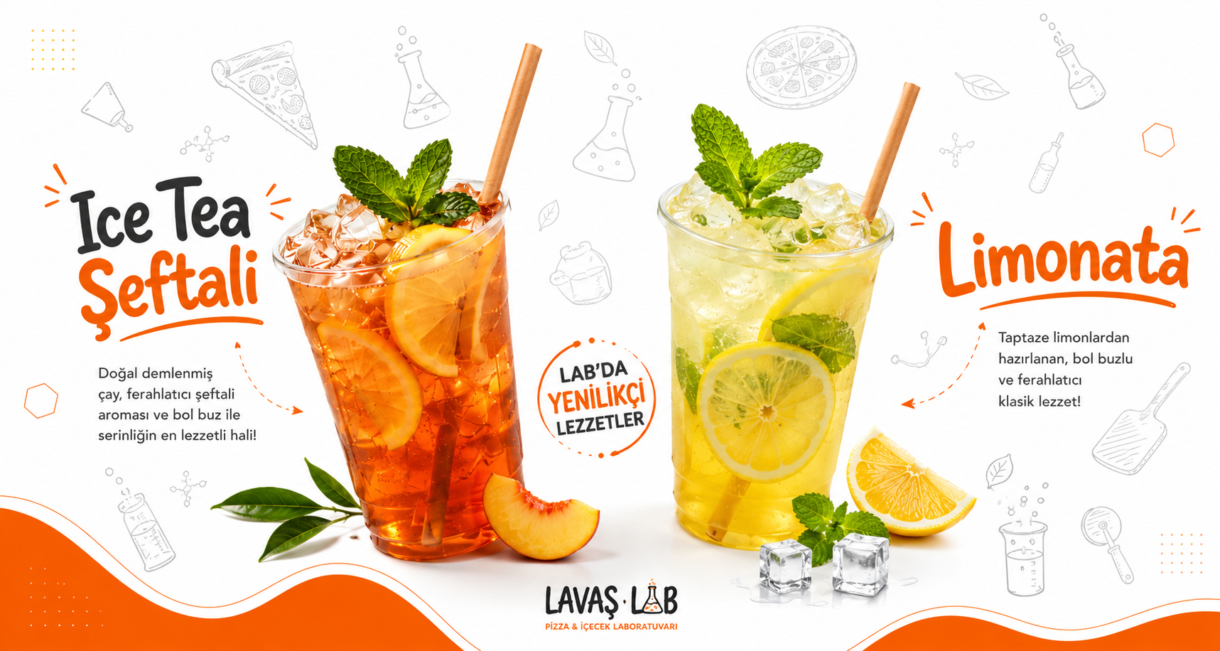 LavaşLab içecek seçenekleri